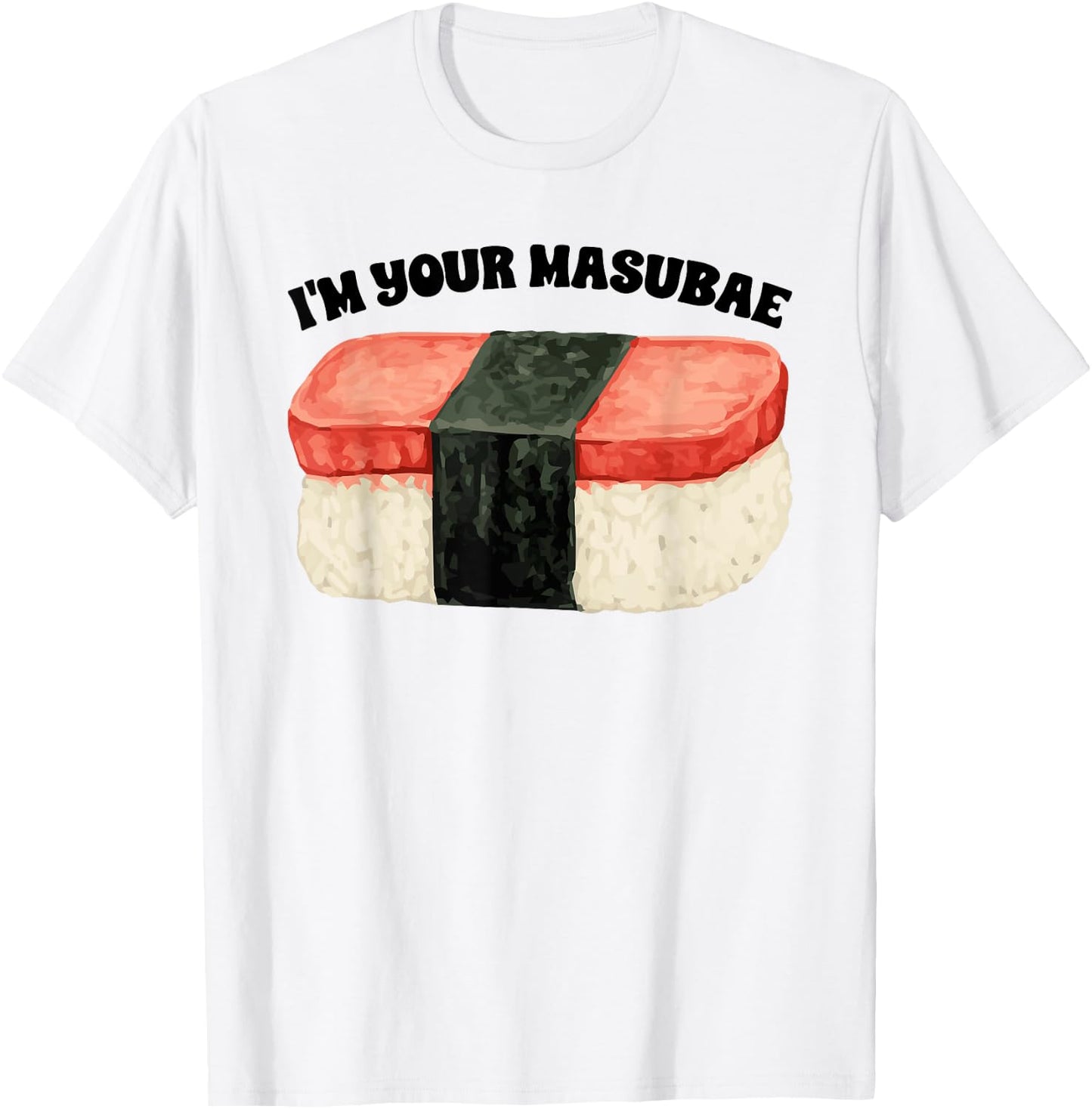 Funny Hawaii Musubi Pun Musubae Humor Couples T-Shirt - T-Shirt | White