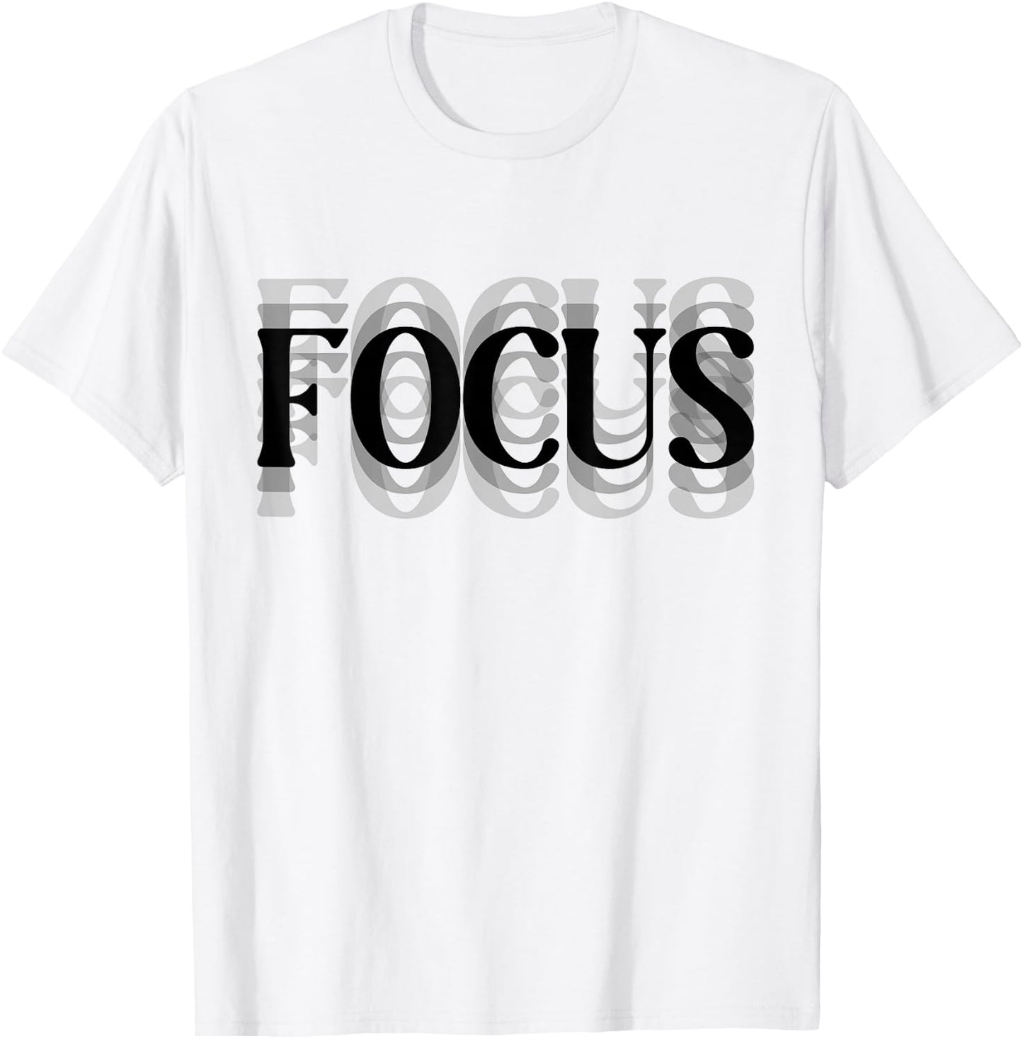 Focus Optical Illusion Trippy T-Shirt - T-Shirt | White