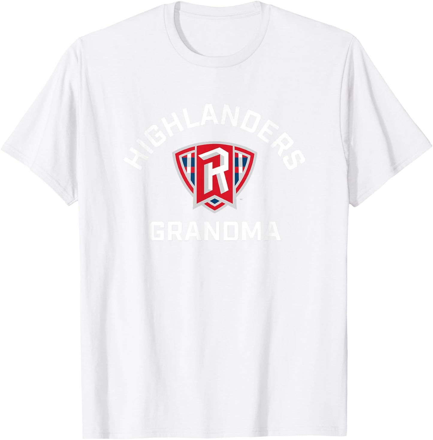 Radford University Highlanders Arched Grandma T-Shirt - T-Shirt | White