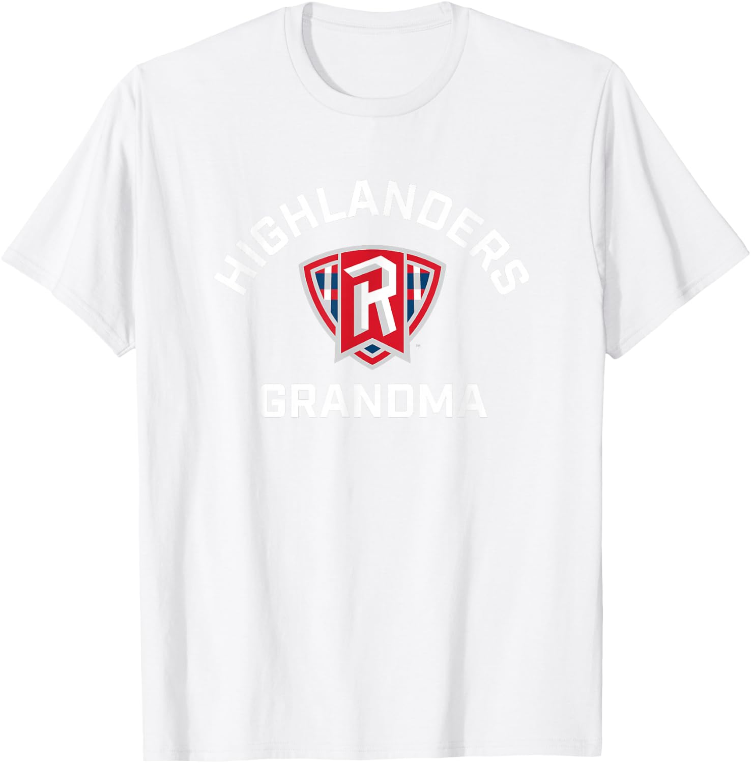 Radford University Highlanders Arched Grandma T-Shirt - T-Shirt | White