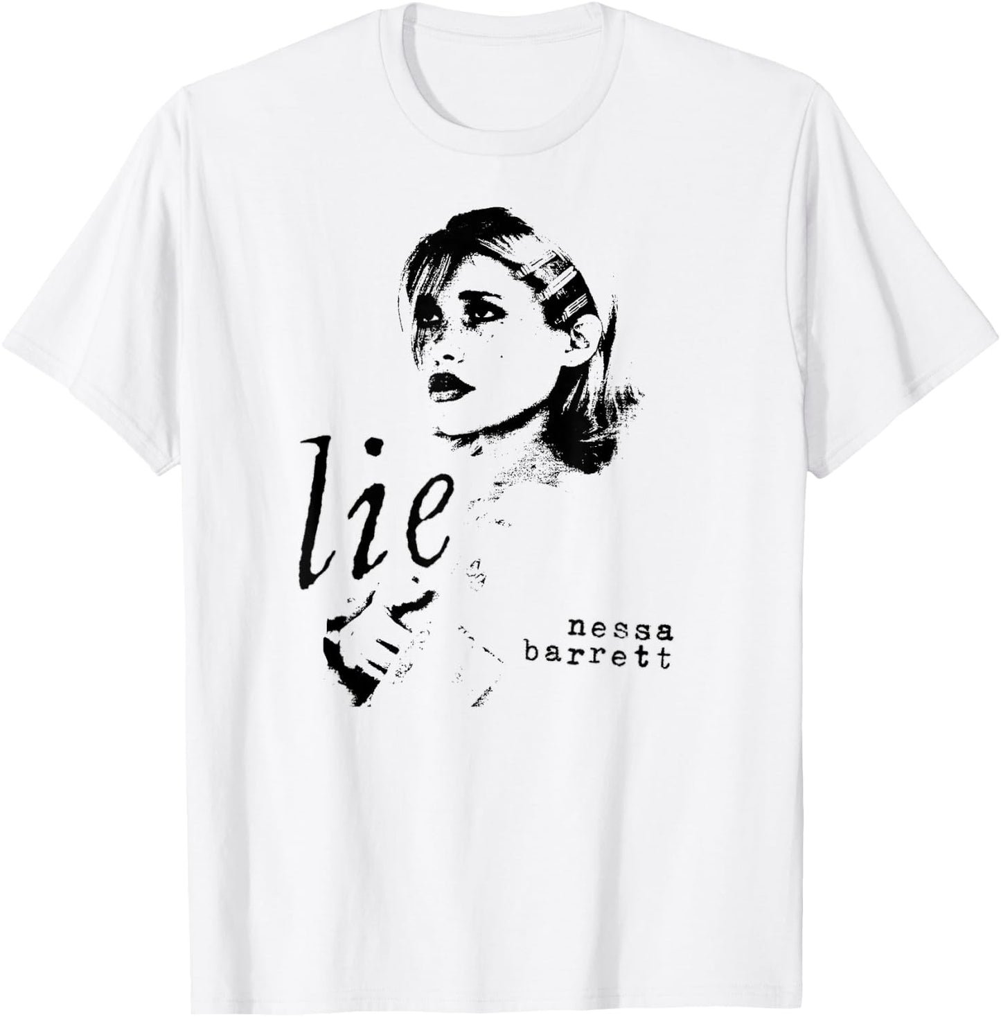 Nessa Barrett Lie T-Shirt - T-Shirt | White