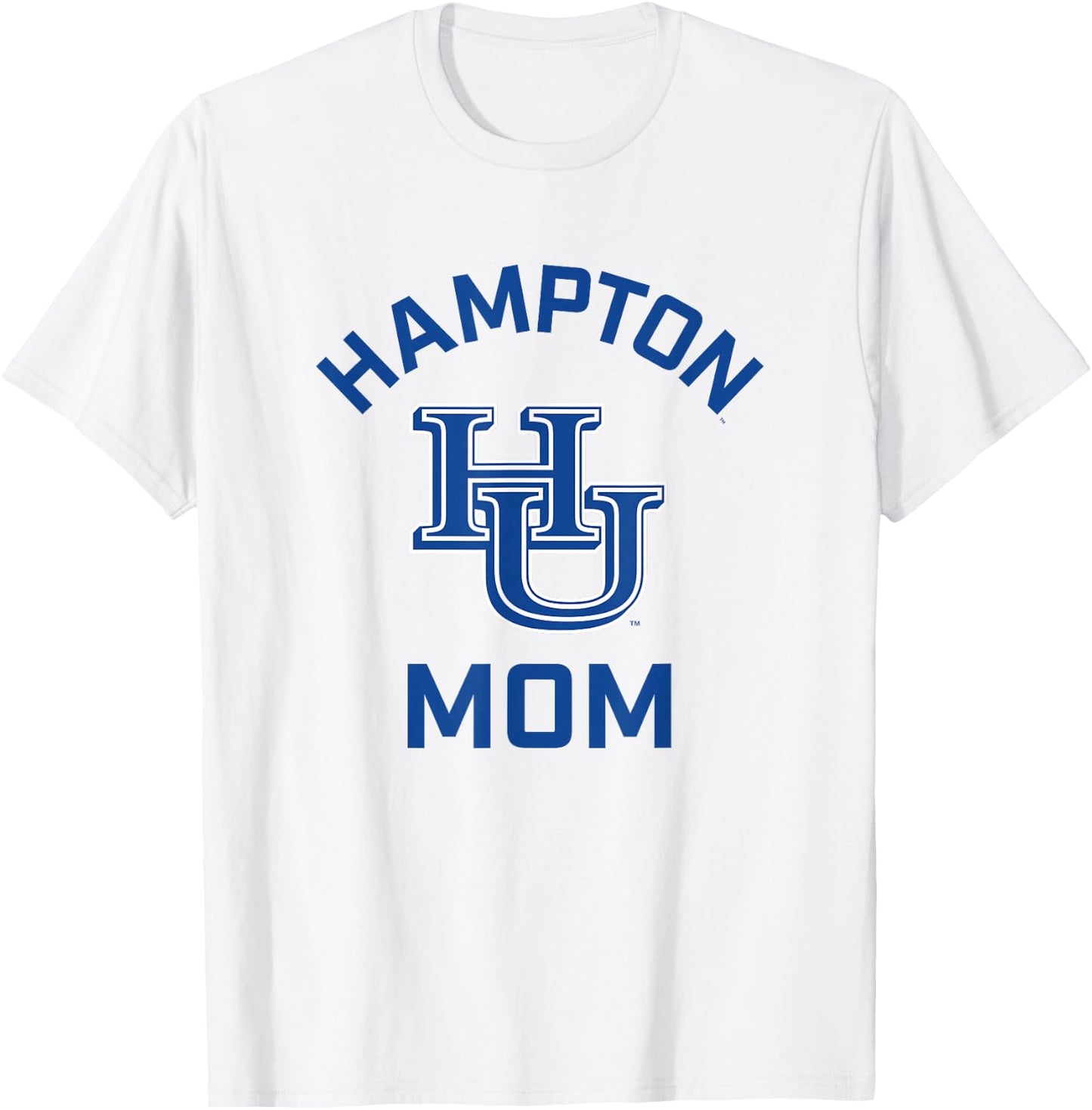 Hampton University Pirates Arched Mom T-Shirt - T-Shirt | White