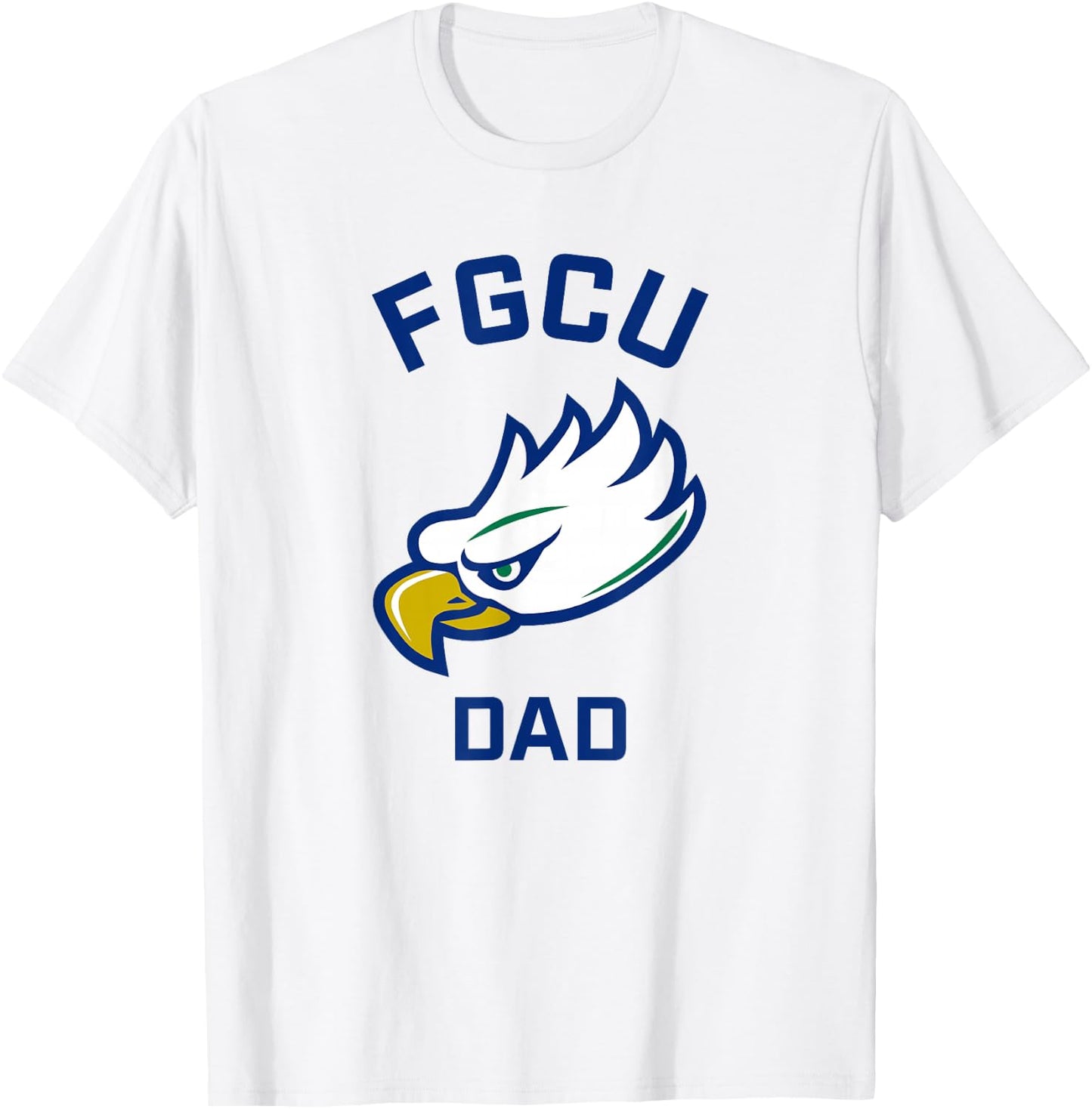 Florida Gulf Coast University FGCU Eagles Arched Dad T-Shirt - T-Shirt | White