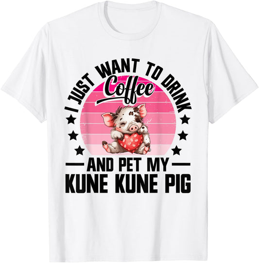 Kune Kune Pig Lover Supplies Pig Breeder Kunekune Pig T-Shirt - T-Shirt | White