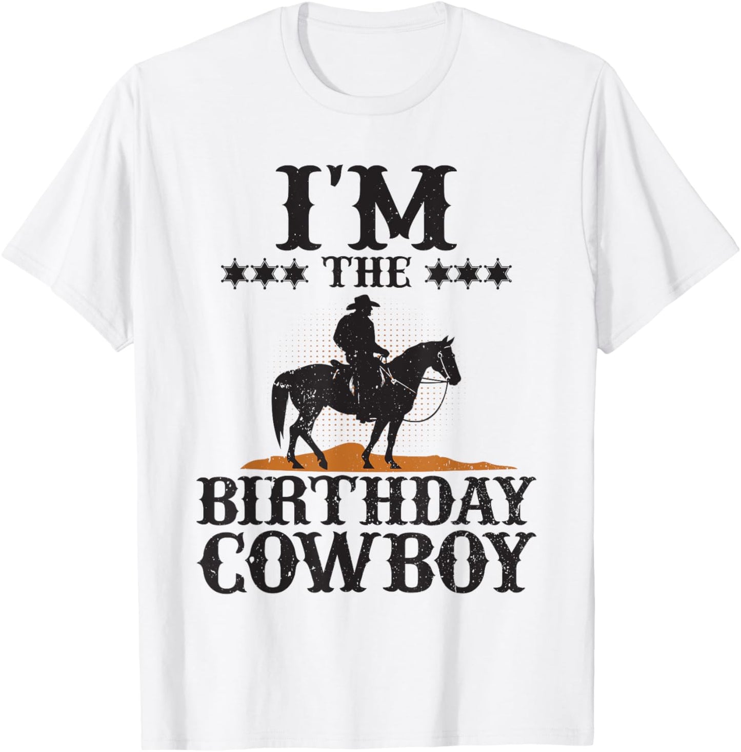 I'M The Birthday Cowboy Western Rodeo Family Party Matching T-Shirt - T-Shirt | White