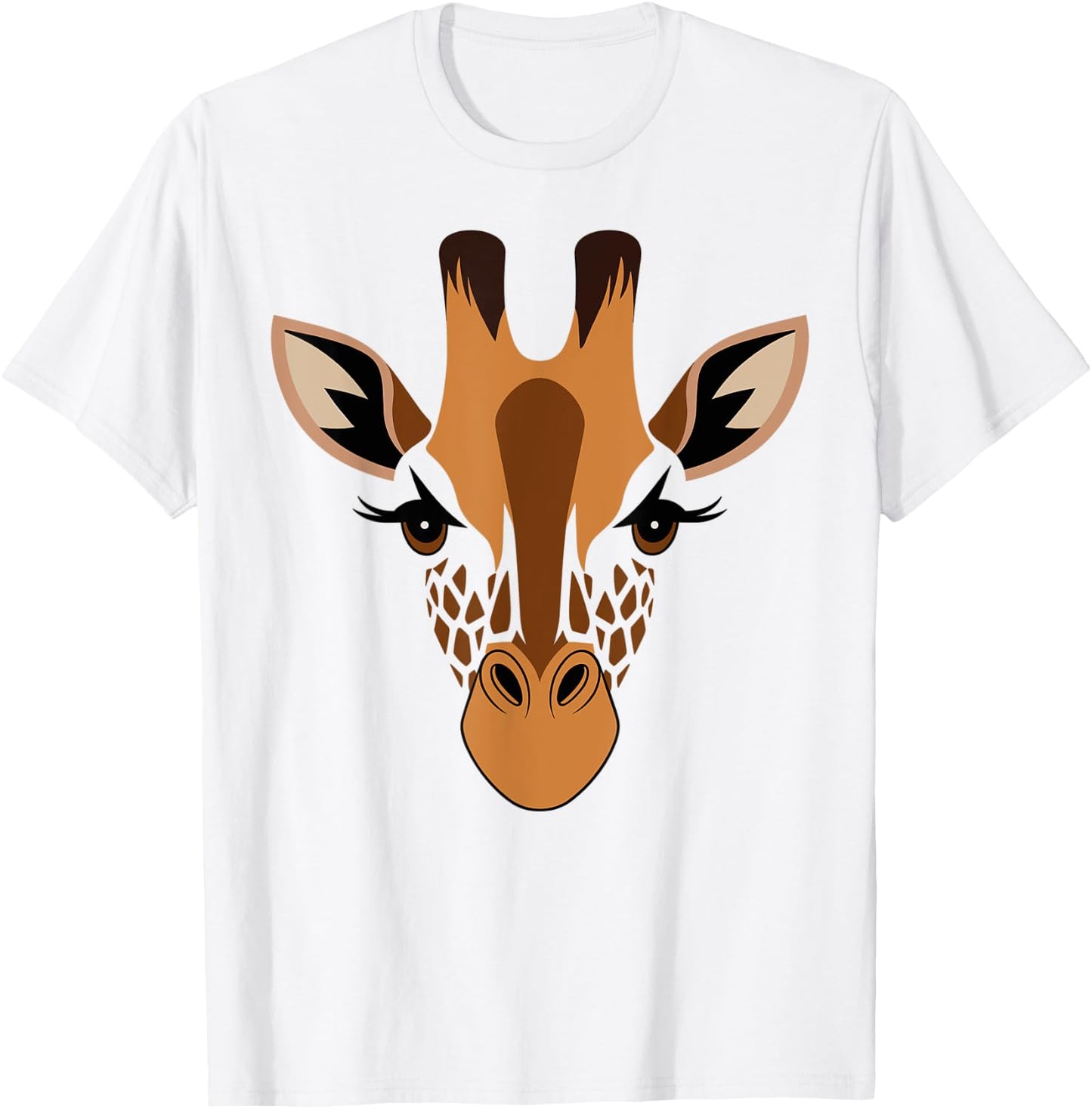 Halloween Giraffe Face Costume Kids Cute Themed T-Shirt - T-Shirt | White