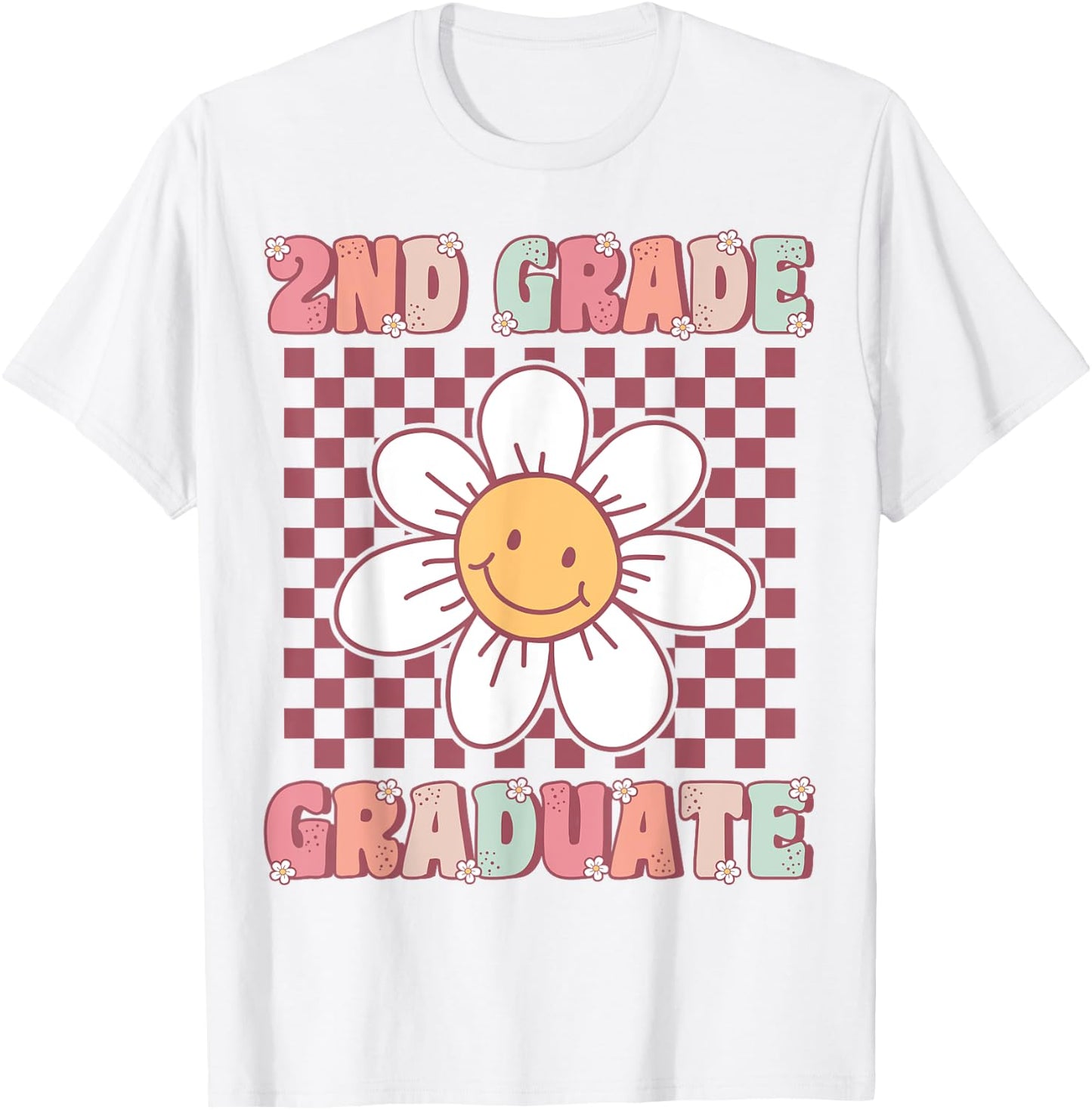 2nd Grade Graduation Cute Groovy Last Day of Second Grade T-Shirt - T-Shirt | White