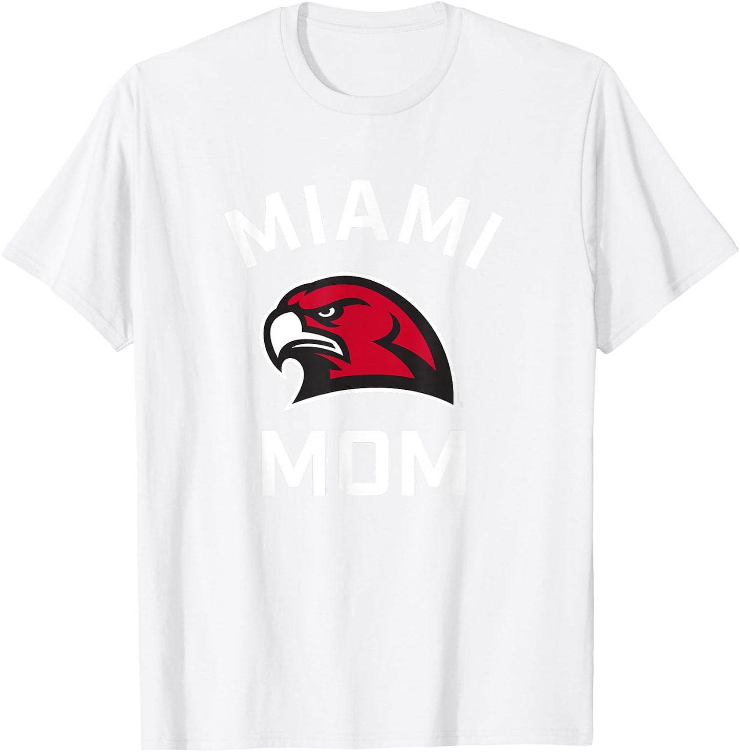 Miami University Ohio Redhawks Arched Mom T-Shirt - T-Shirt | White