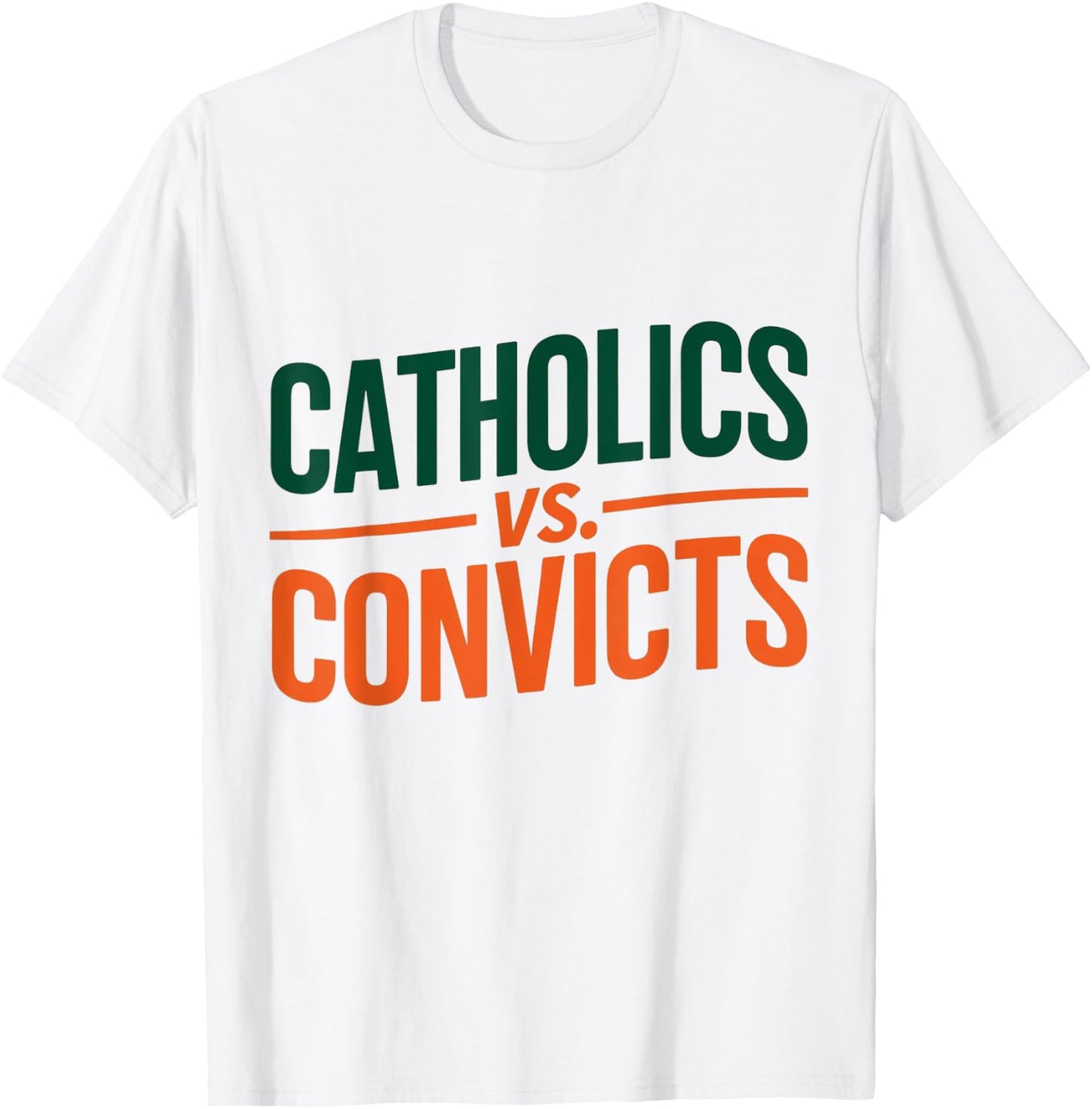 Classic Catholics vs Convicts 1988 T-Shirt - T-Shirt | White