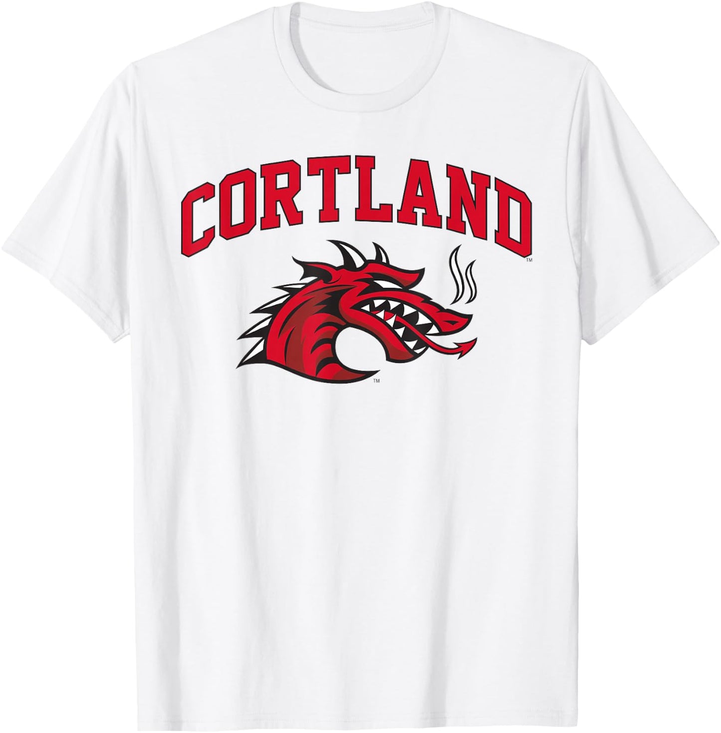 SUNY Cortland Red Dragons Athletics Logo T-Shirt - T-Shirt | White