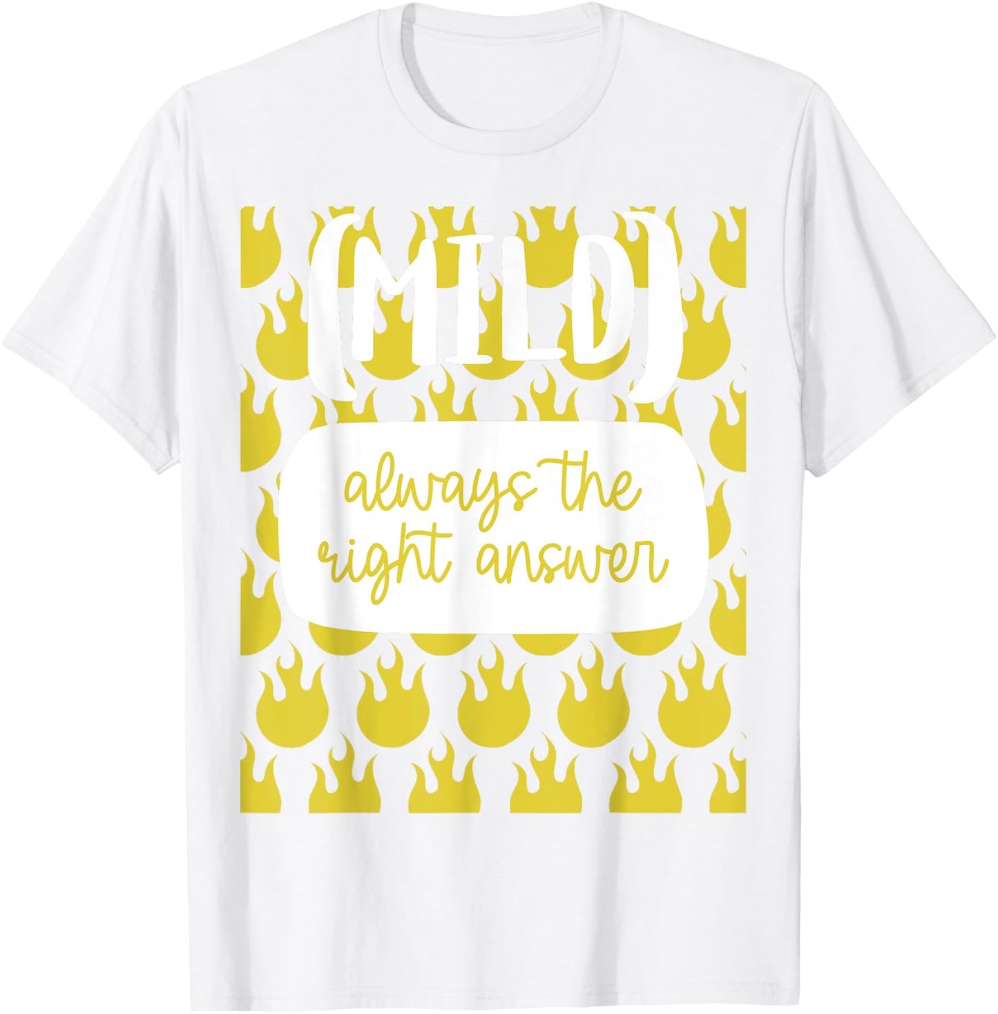 Mild Hot Sauce Packet Group Halloween Costume Matching T-Shirt - T-Shirt | White