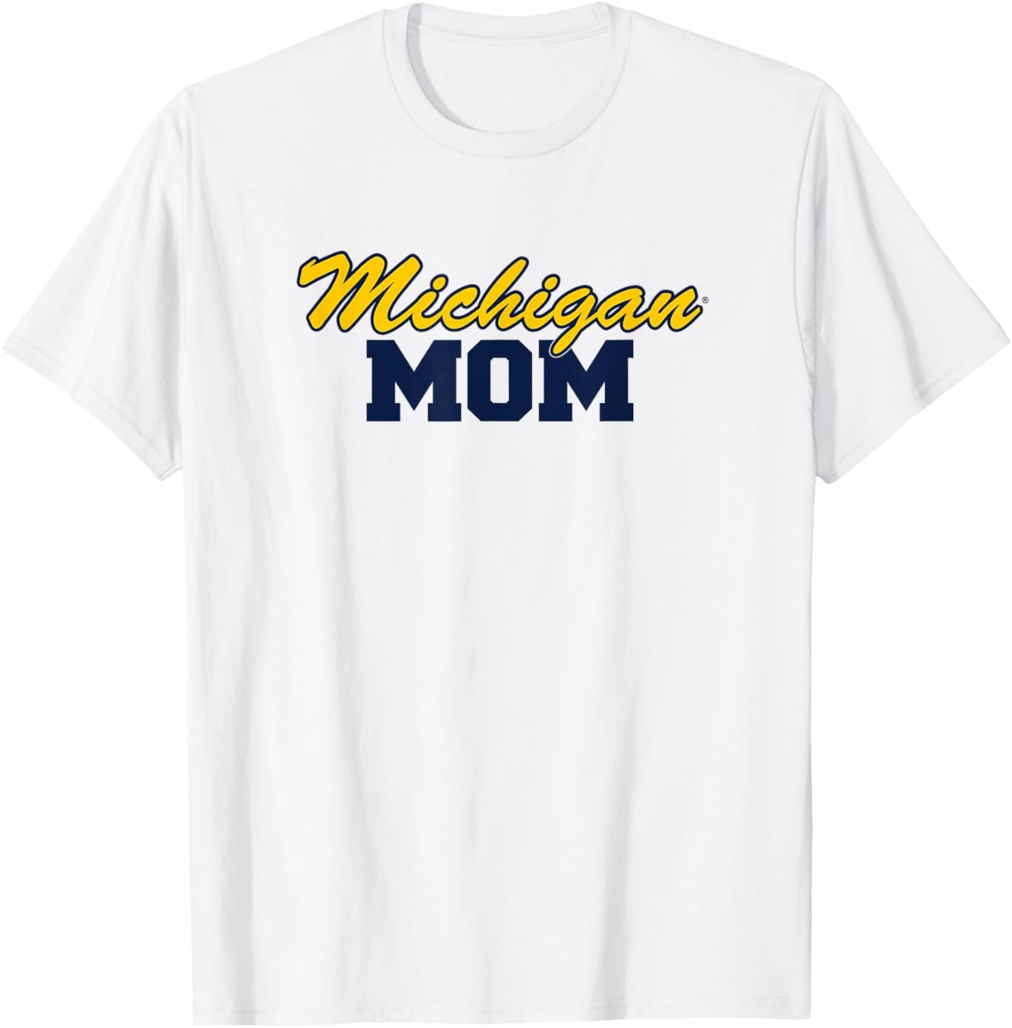 University of Michigan Wolverines U of M Mom T-Shirt - T-Shirt | White