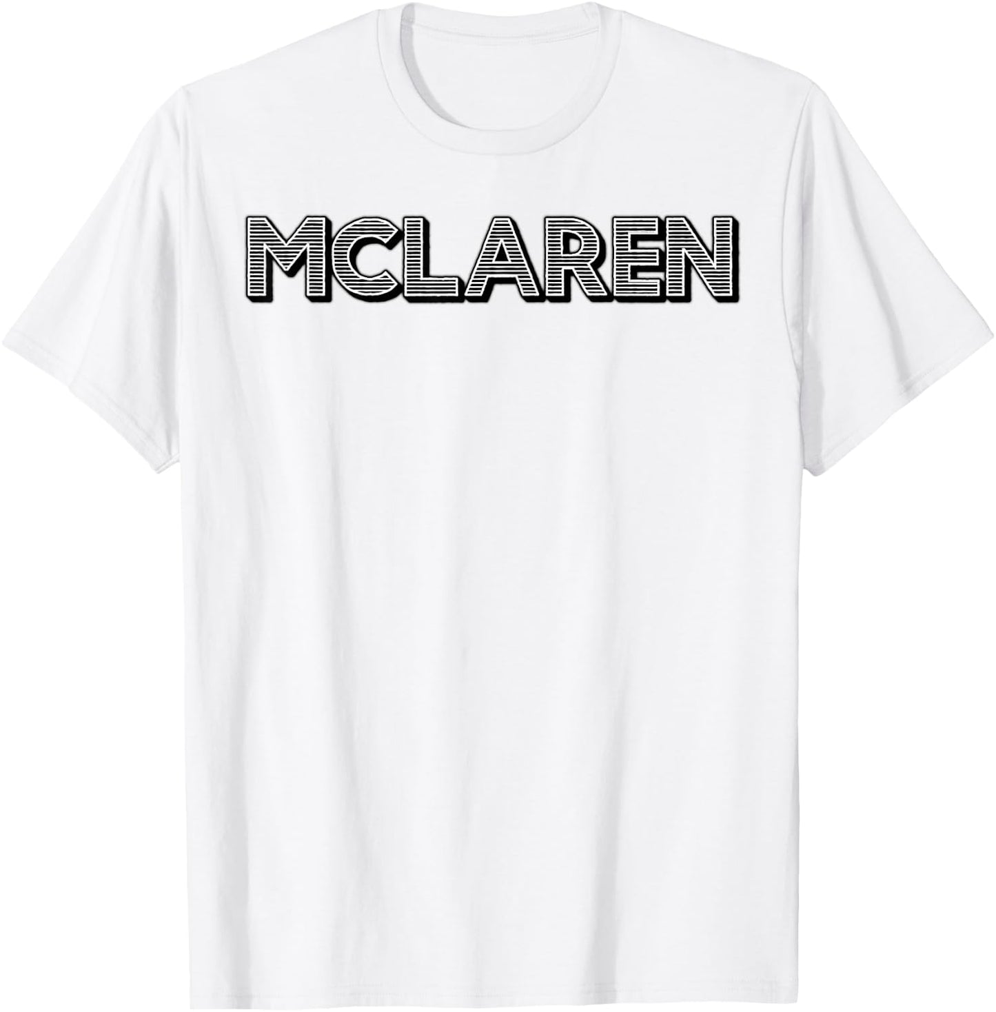 McLaren Name Retro 60s 70s 80s Vintage Family Funny Gift T-Shirt - T-Shirt | White