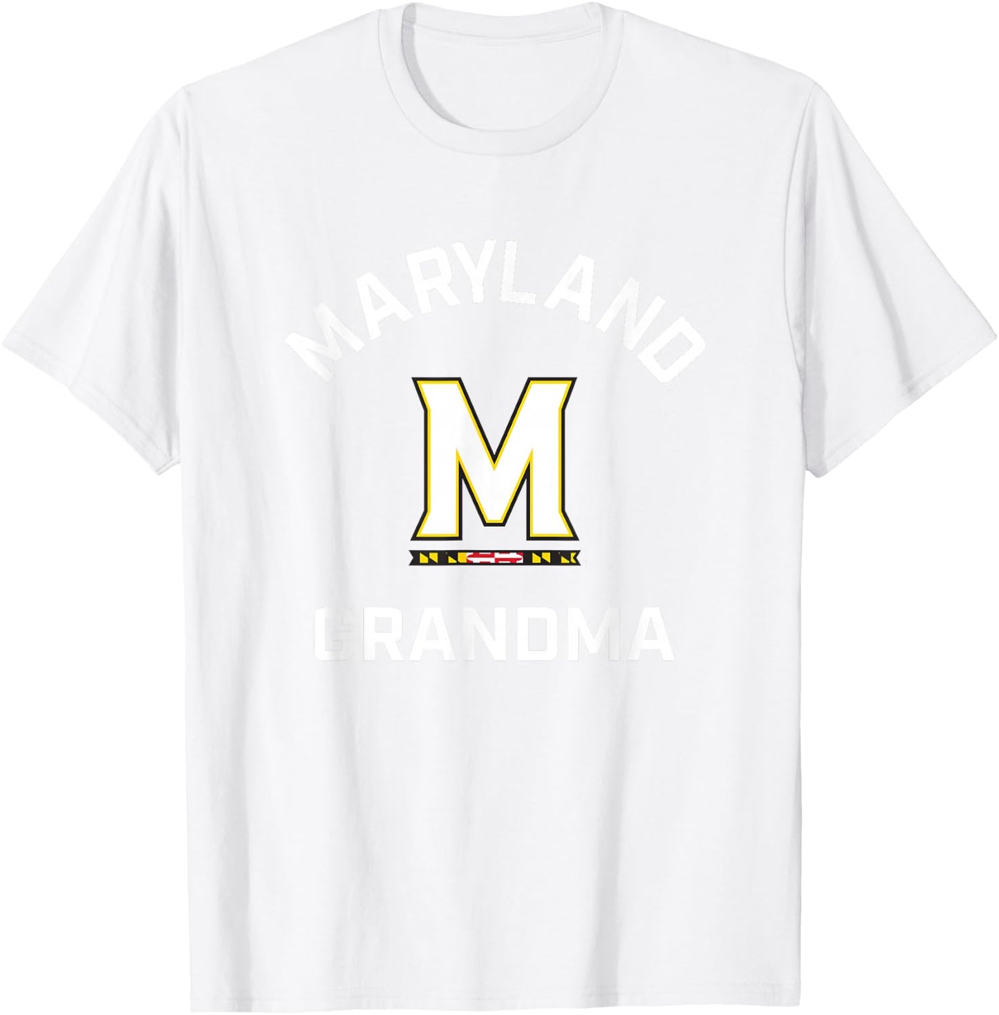 University of Maryland Terrapins Arched Grandma T-Shirt - T-Shirt | White