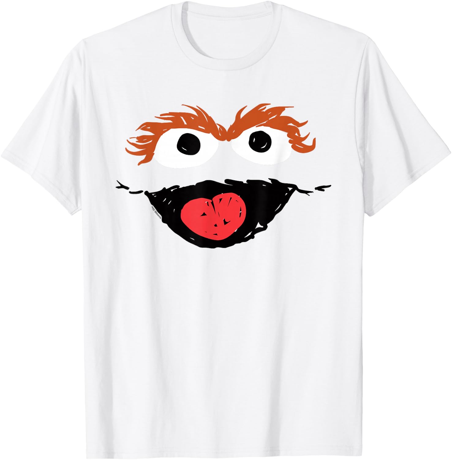 Sesame Street Oscar Crayon Sketch Halloween Costume T-Shirt - T-Shirt | White