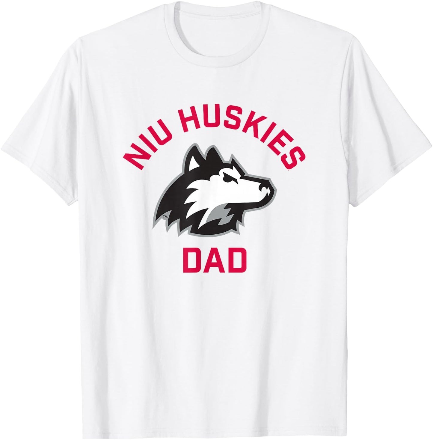 Northern Illinois University NIU Huskies Arched Dad T-Shirt - T-Shirt | White