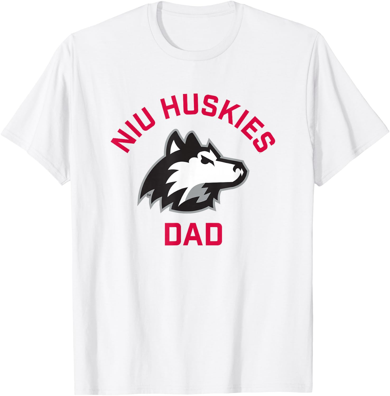 Northern Illinois University NIU Huskies Arched Dad T-Shirt - T-Shirt | White