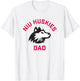 Northern Illinois University NIU Huskies Arched Dad T-Shirt - T-Shirt | White