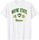 Wayne State Warriors Retro Diamond White Officially Licensed T-Shirt - T-Shirt | White