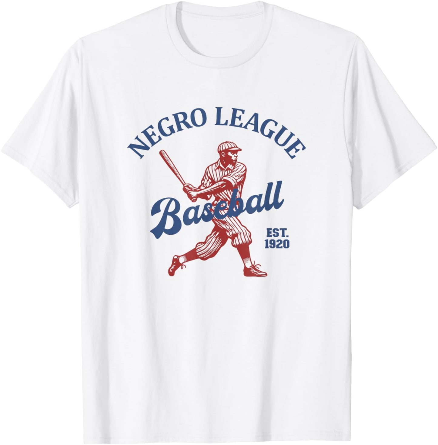 Vintage Negro League Baseball Black History Month T-Shirt - T-Shirt | White