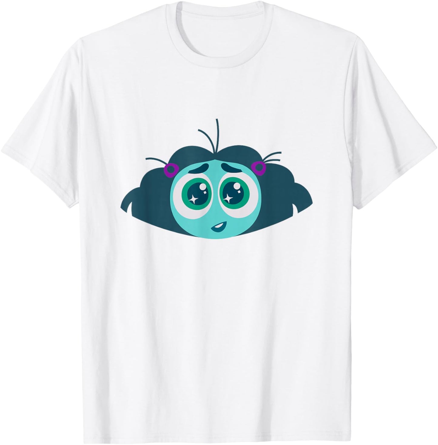 Disney Pixar Inside Out 2 Envy Big Head Logo T-Shirt - T-Shirt | White