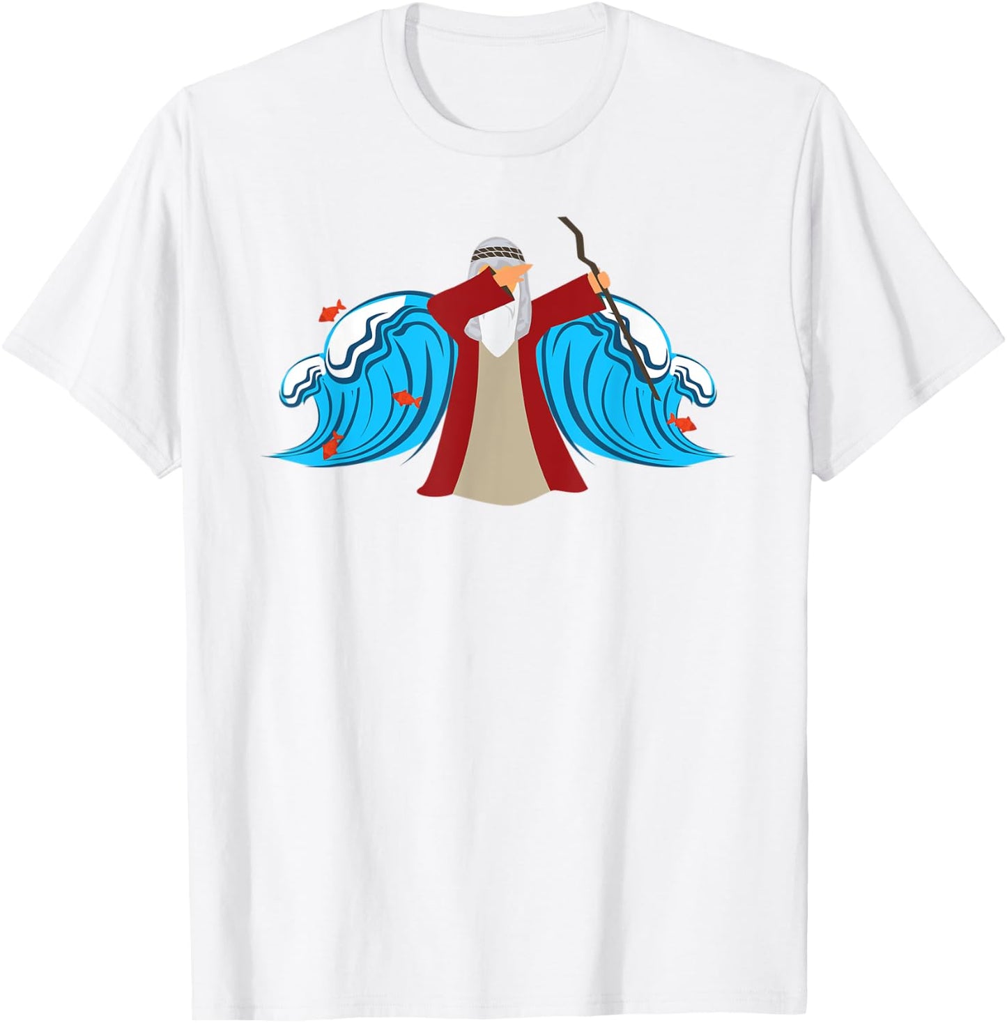Dabbing Moses Dancing Dab Kids Adults T-Shirt - T-Shirt | White