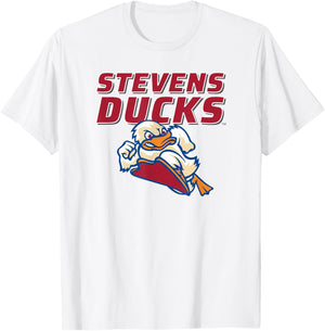 Stevens Institute of Technology Stevens Ducks Logo T-Shirt - T-Shirt | White