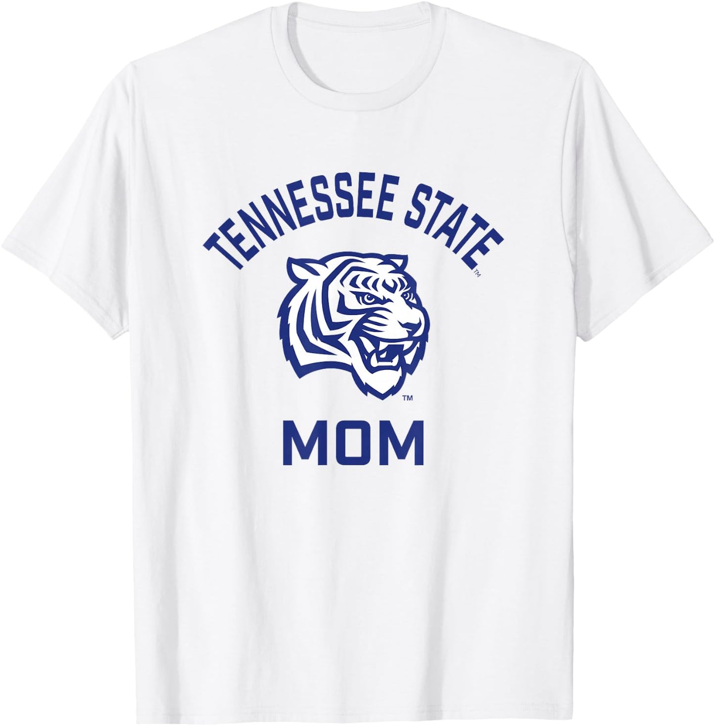 Tennessee State University TSU Tigers Arched Mom T-Shirt - T-Shirt | White
