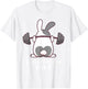 Working On My Buns Bunny Workout Gym Pun Gift Cute T Shirt T-Shirt - T-Shirt | White
