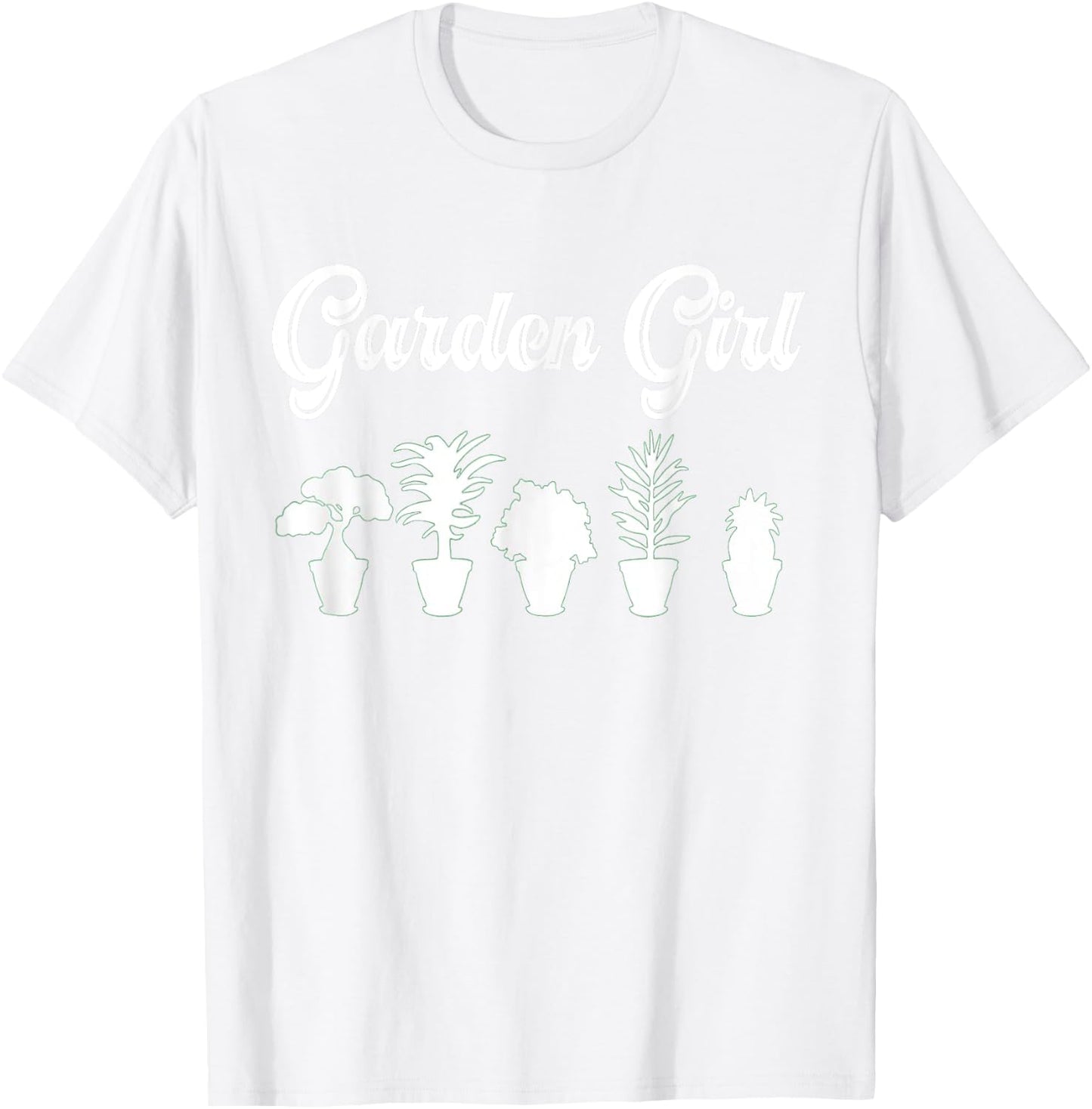 Farmer Girl Garden Gardening Planting Lovers Garden Girl T-Shirt - T-Shirt | White