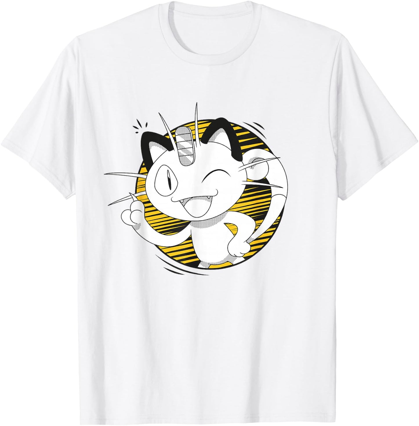Pokémon Meowth That's Right! Winking Portrait T-Shirt - T-Shirt | White