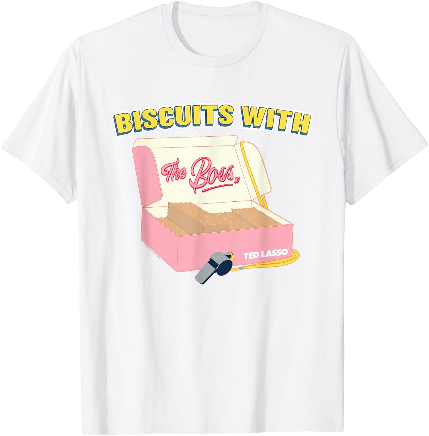 Ted Lasso Biscuits with The Boss T-Shirt - T-Shirt | White