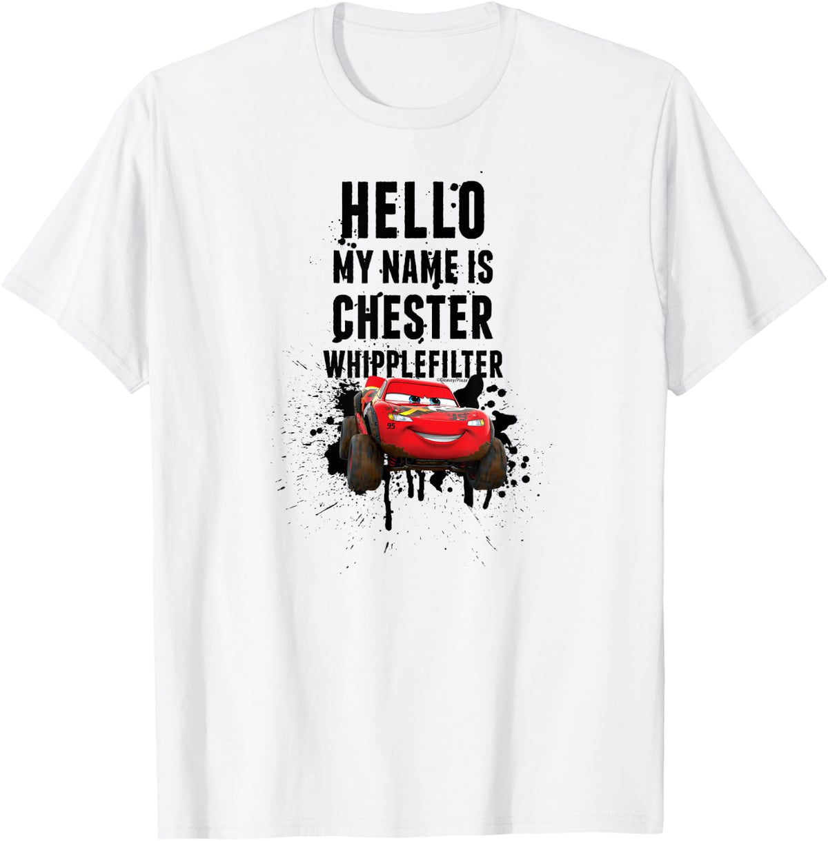 Cars - Hello My Name Is Chester Whipplefilter T-Shirt - T-Shirt | White