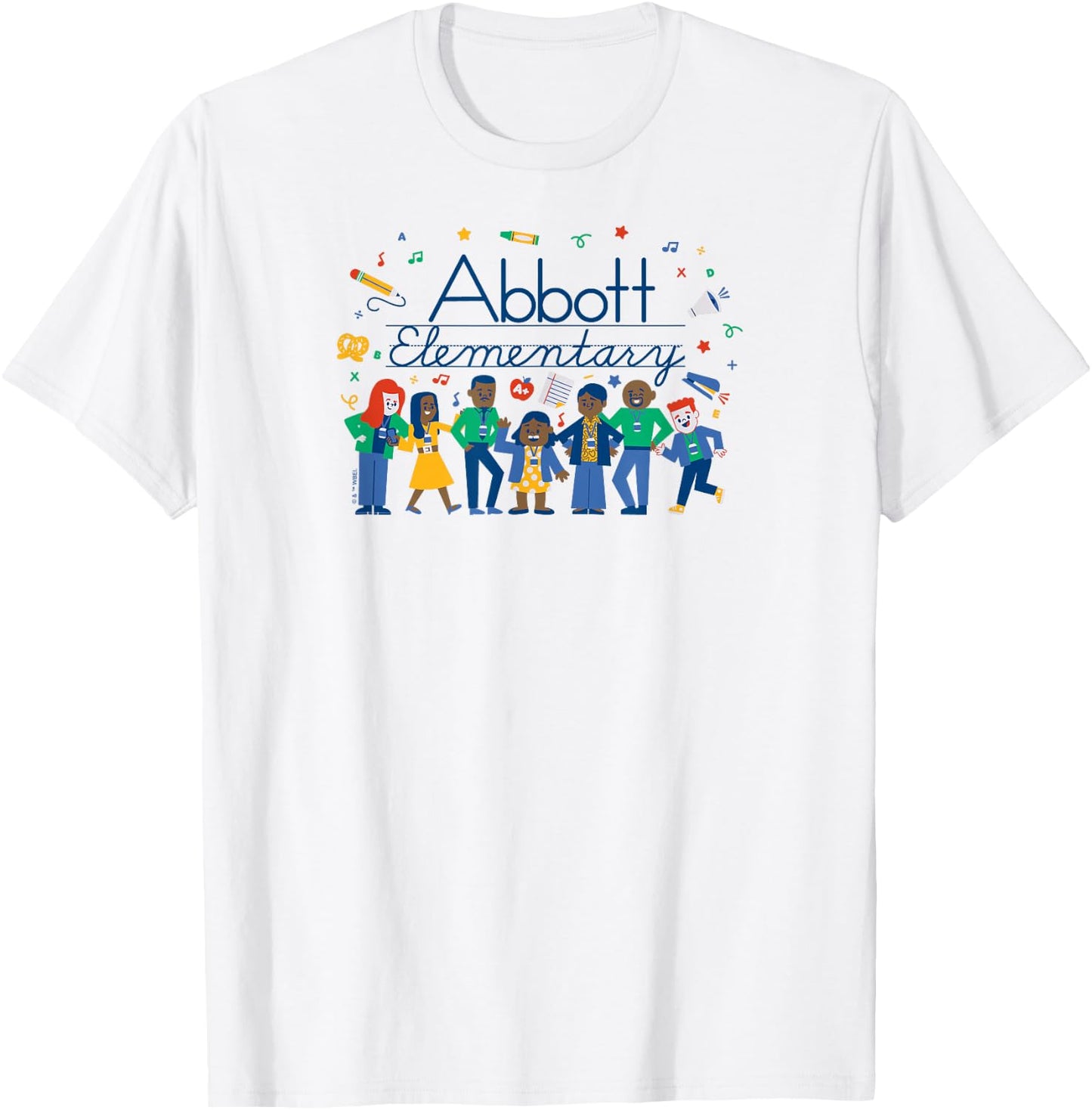 Abbott Elementary - Character Cast Lineup T-Shirt - T-Shirt | White
