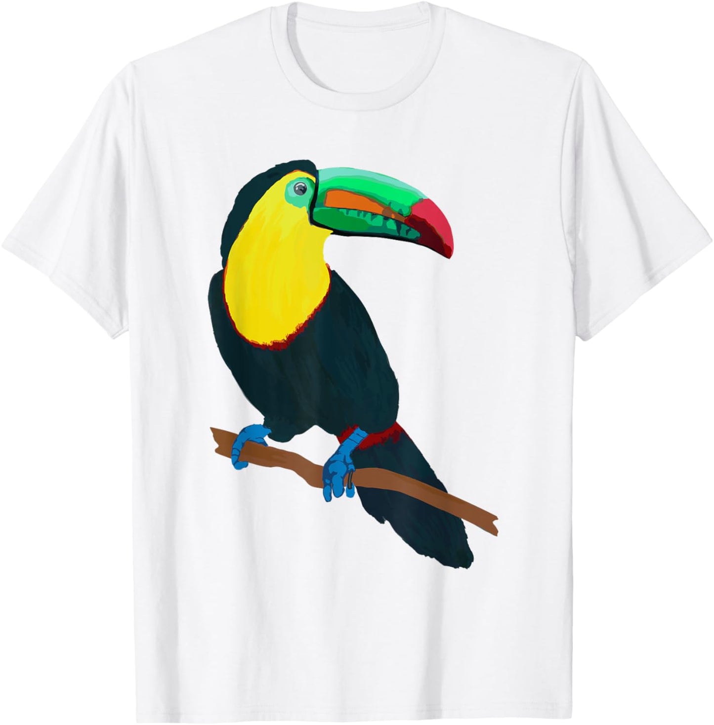 Beautiful Keel-billed Toucan Bird Tucan T Shirt Costa Rica T-Shirt - T-Shirt | White