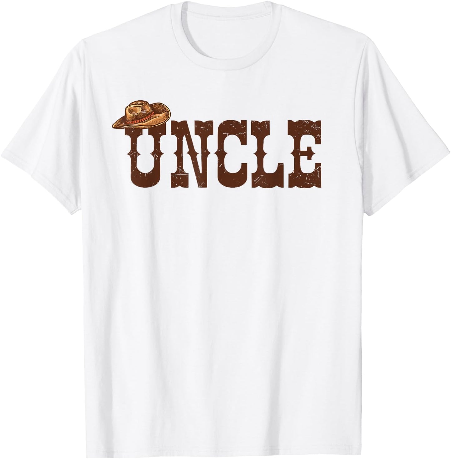 Uncle Aunt Western Family Matching Birthday Cowboy Cowgirl T-Shirt - T-Shirt | White