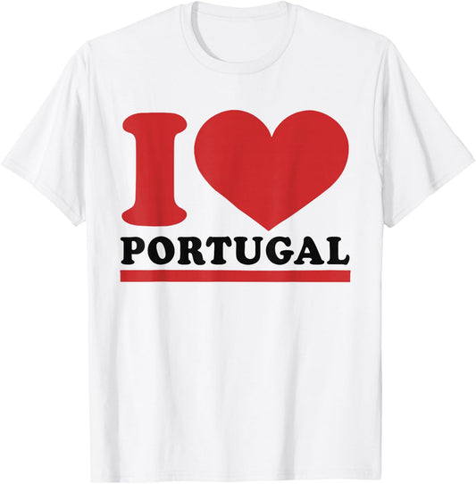 Portugal Heart - I Love Portugal T-Shirt - T-Shirt | White