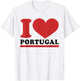 Portugal Heart - I Love Portugal T-Shirt - T-Shirt | White