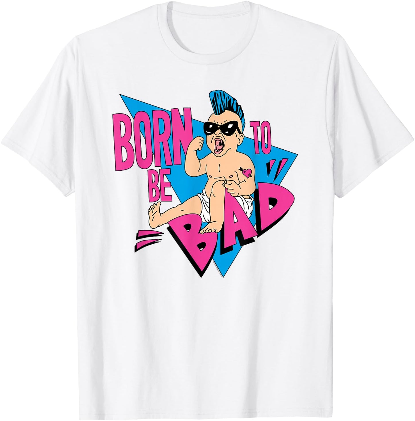 Ripple Junction Born to be Bad Mohawk Baby T-Shirt - T-Shirt | White