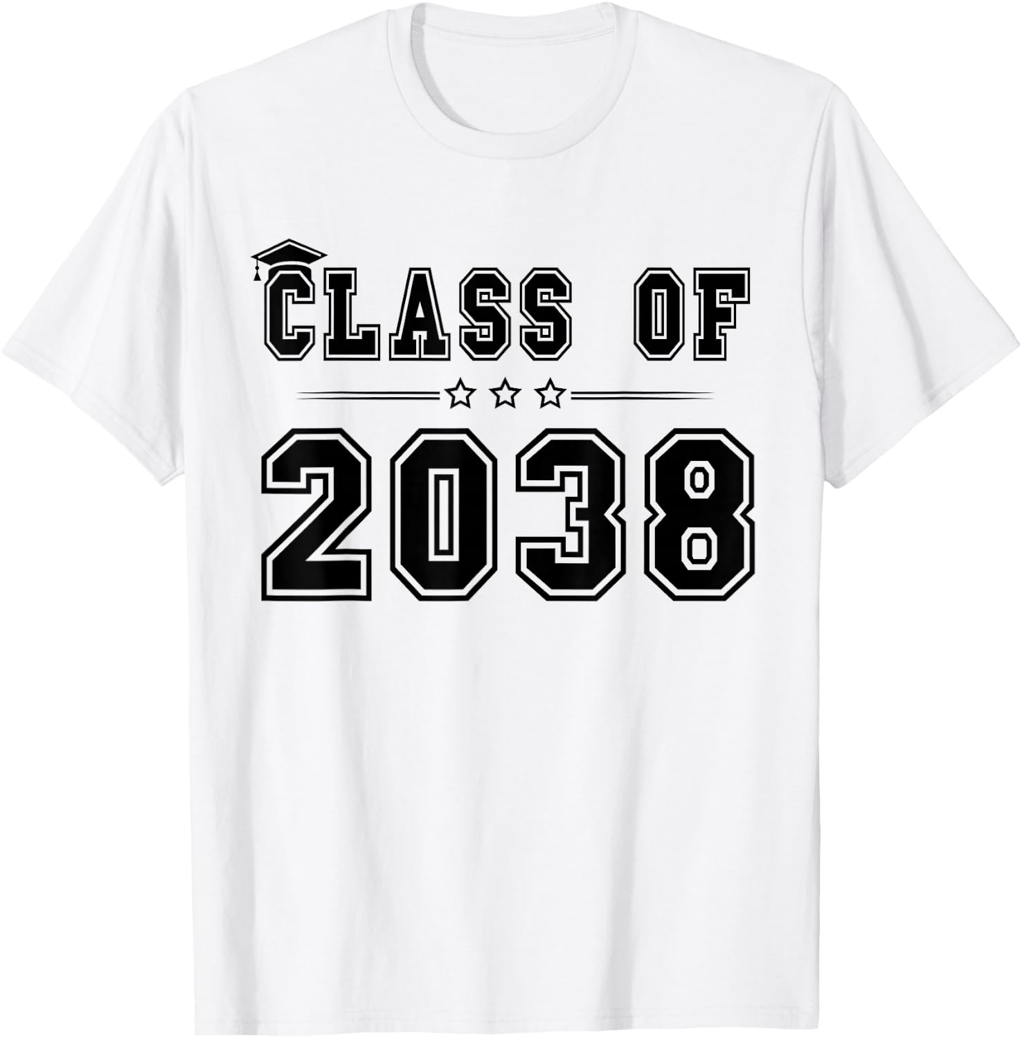 Class of 2038 Grow With Me Graduation First Day Of School T-Shirt - T-Shirt | White