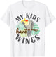 Cockatiel Parrot Cute Pet Bird Dad Mom My Kids Have Wings T-Shirt - T-Shirt | White