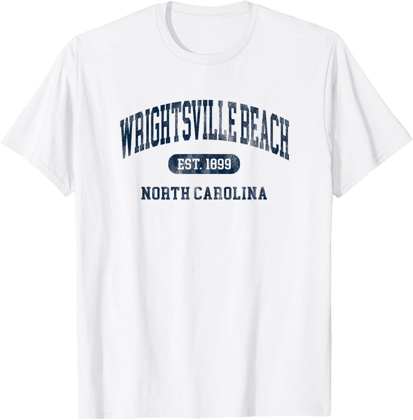 Vintage Wrightsville Beach North Carolina Vacation Souvenir T-Shirt - T-Shirt | White
