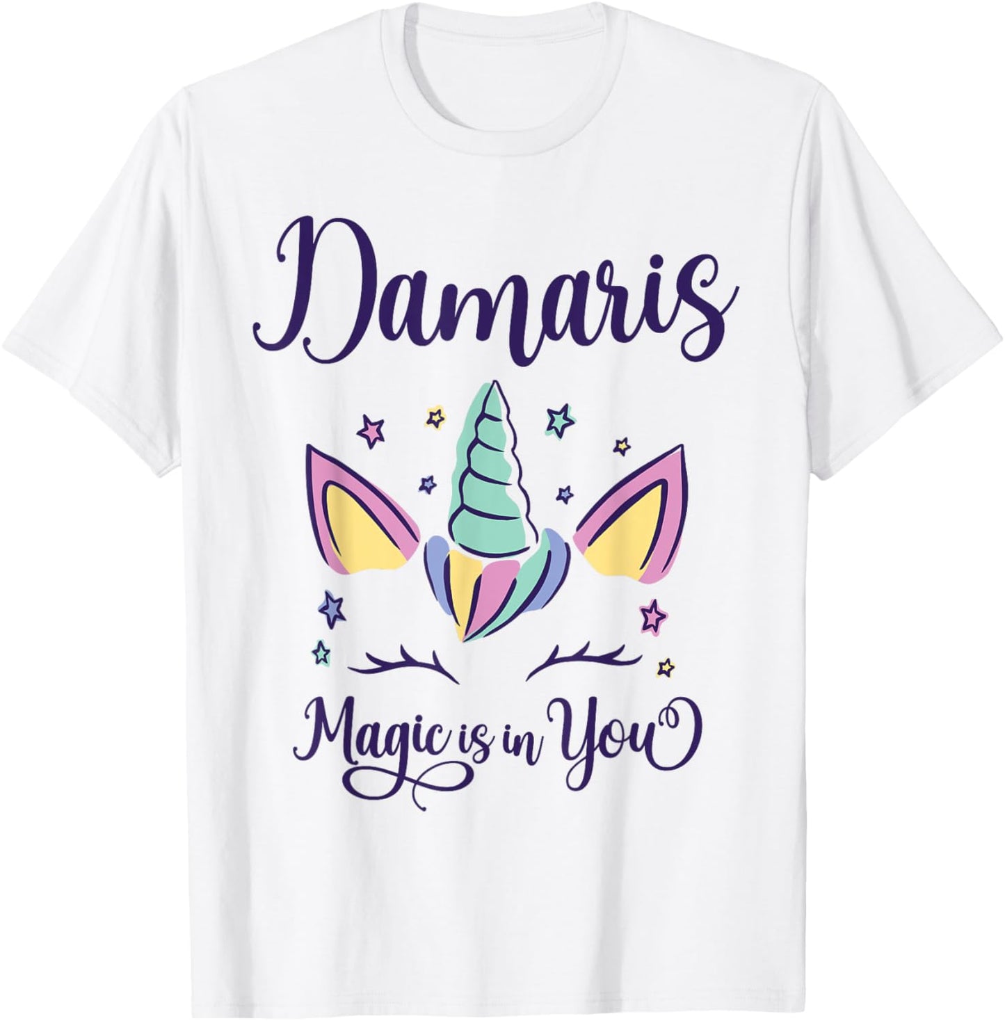 First Name Damaris Personalized I Love Damaris T-Shirt - T-Shirt | White