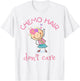 Chemo Hair Don't Care, Cancer Girl Bald Head Flowers T-Shirt - T-Shirt | White