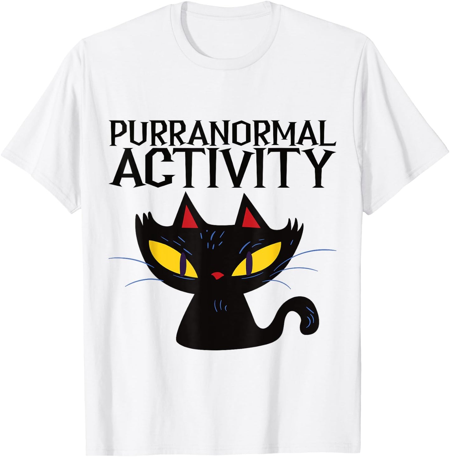 Purranormal Activity Halloween Design T-Shirt - T-Shirt | White