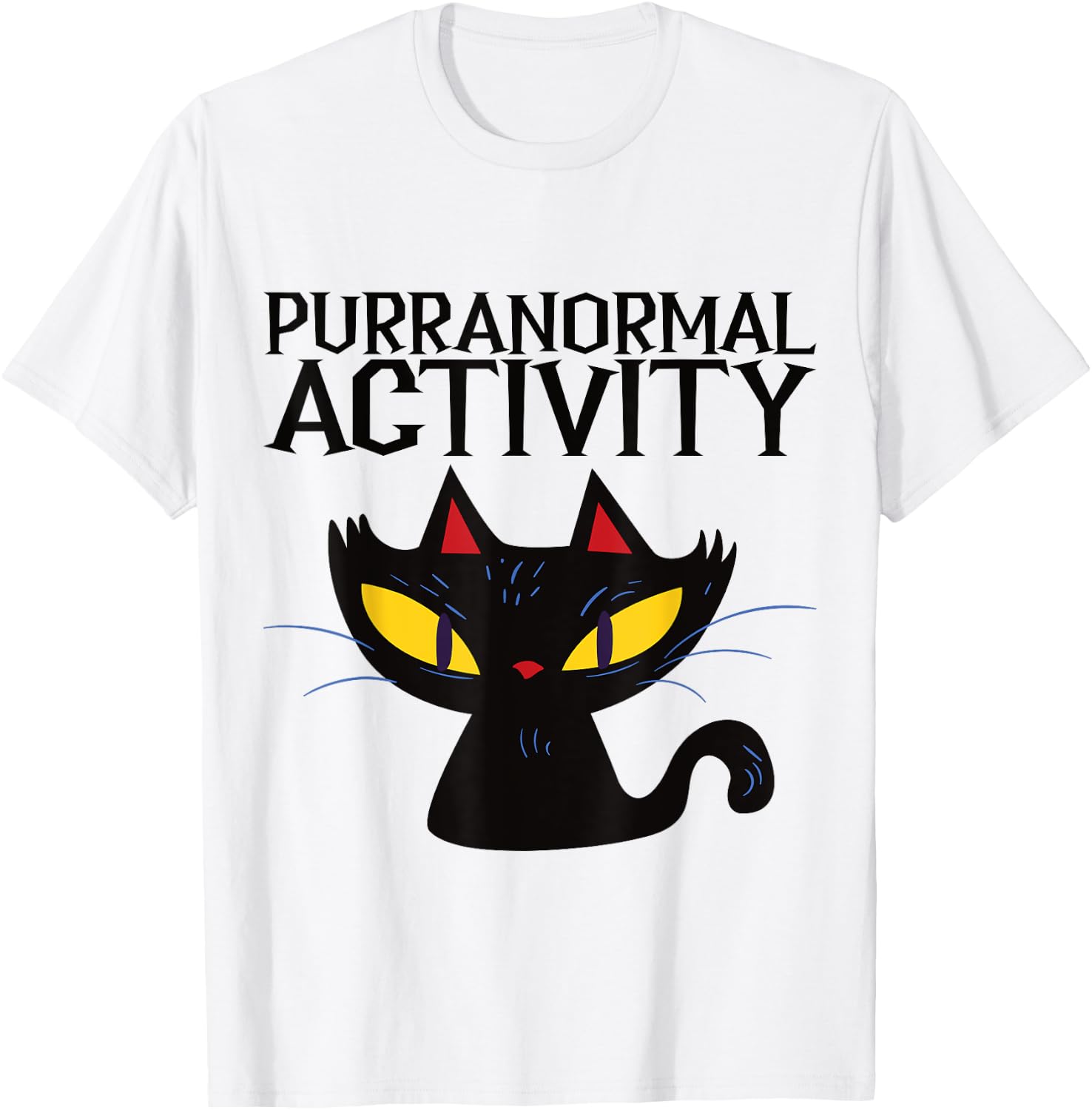Purranormal Activity Halloween Design T-Shirt - T-Shirt | White