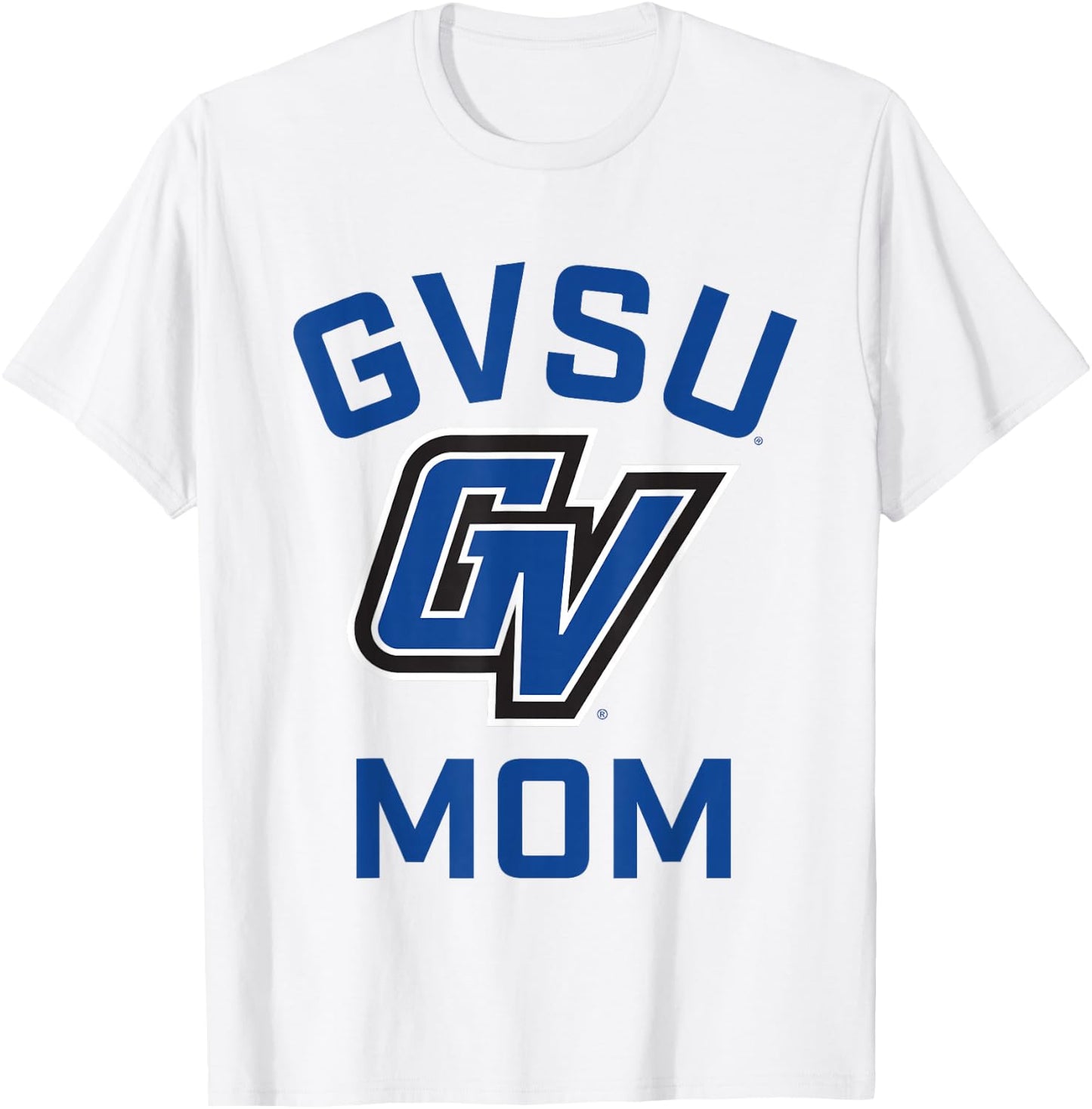 Grand Valley State University GVSU Lakers Arched Mom T-Shirt - T-Shirt | White