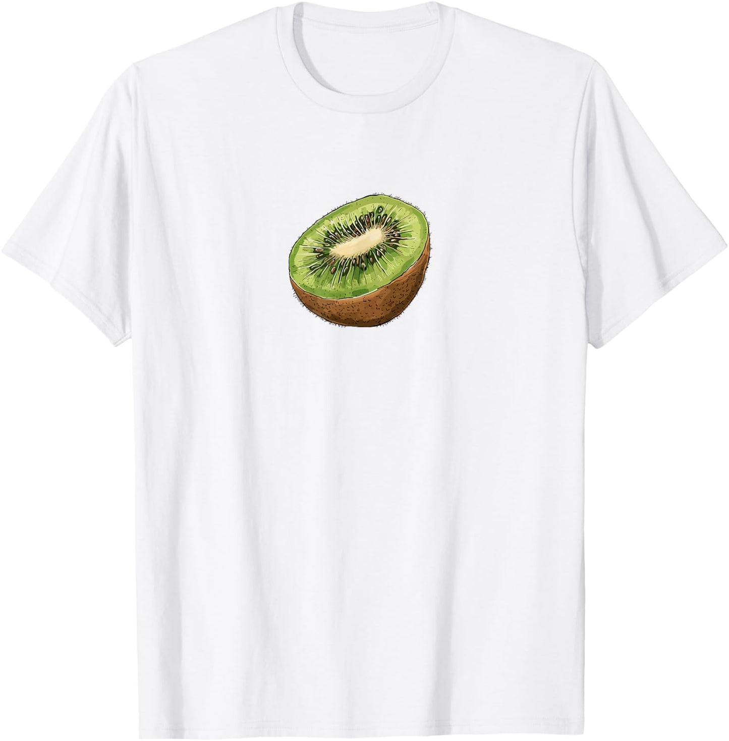 Kiwi Fruit Lovers Y2K Vintage Cute Retro Kiwi Graphic T-Shirt - T-Shirt | White