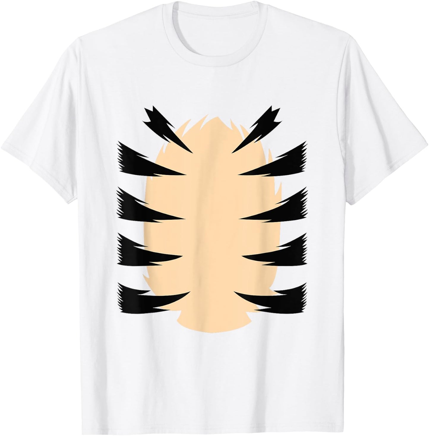 Funny Halloween Cute Tiger Belly Tiger Costume T-Shirt - T-Shirt | White