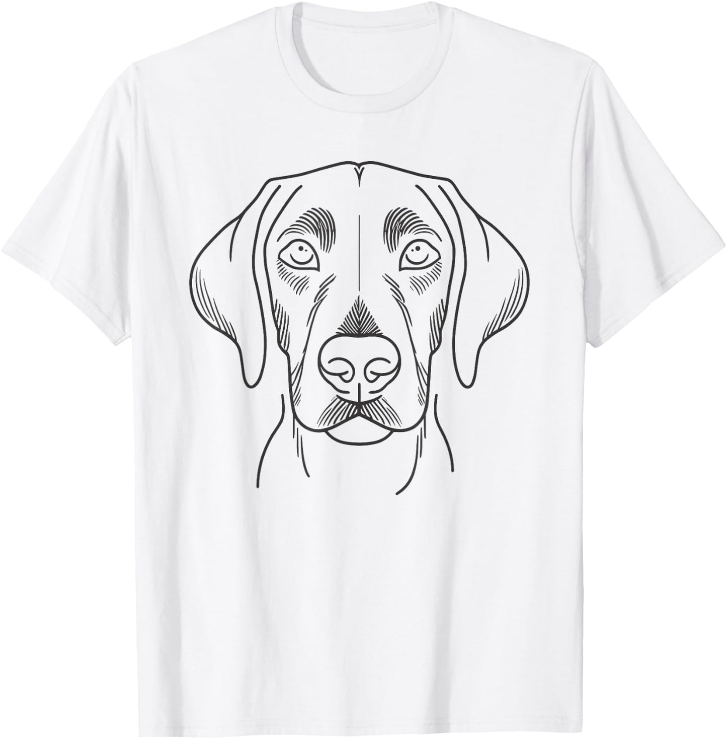 Line Art American Foxhound Foxhounds T-Shirt - T-Shirt | White